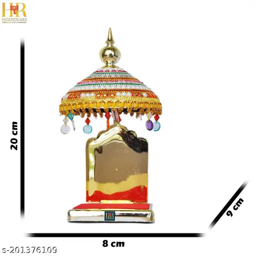 Diamond-studded decor umbrella, HR Enterprises(Umbrella Diamond) for home or car dashboard, Indian artifact for idols