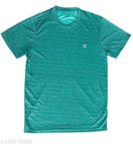Men's cotton blend dry fit gym t-shirt, 100% polyester, quickdry and lightweight, ideal for sports & workouts