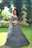 Pink net Chitrarekha alluring women's lehenga with embroidered top and lace dupatta, free size