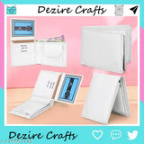 Solid leather, bi-fold wallet by Dezire Crafts DC Brand, 2 compartments, free size (12cm x 9cm), PU leather with neat & useful pockets