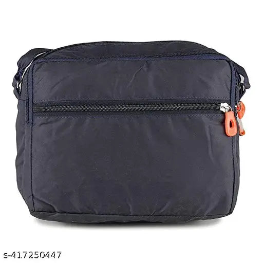 Unisex polyester sling bag, one side crossbody messenger bag, ideal for daily use, solid design, free size (9x6x1in)