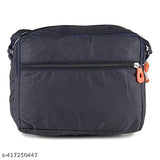Unisex polyester sling bag, one side crossbody messenger bag, ideal for daily use, solid design, free size (9x6x1in)