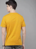 Men's trending cotton t-shirt, short sleeves, print design, size S (38 in chest), made in India
