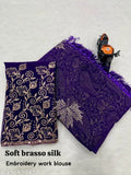 Georgette print saree with matching running blouse, free size, Indian origin