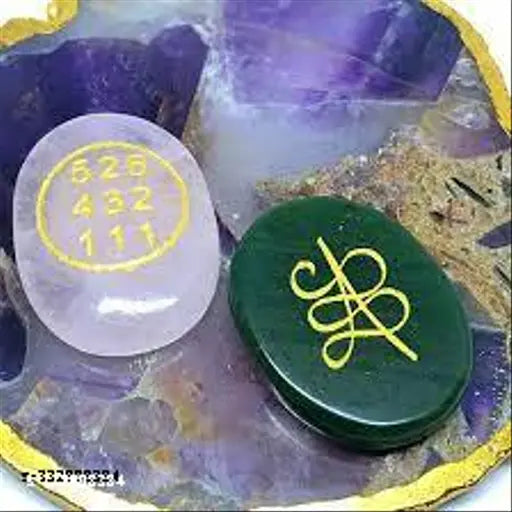 Multicolor rose quartz & green jade Feng Shui money coins for attracting wealth, love, and clearing debts. Crystal handicraft showpiece (1.5" x 1.5")
