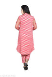 Polka print cotton blend maxi jumpsuit with shrug top and pant for women - Indian party wear dress with long sleeves and breathable lining