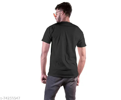 Cotton round neck half sleeve bio-washed printed T-shirt featuring Virat Kohli, by newcomer Indian designer