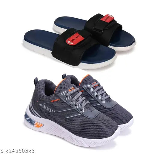 Waterproof EVA Kids Slippers, Breathable Flip-Flops Pack of 2 - Latest Design, Comfort Sole, Daily Wear