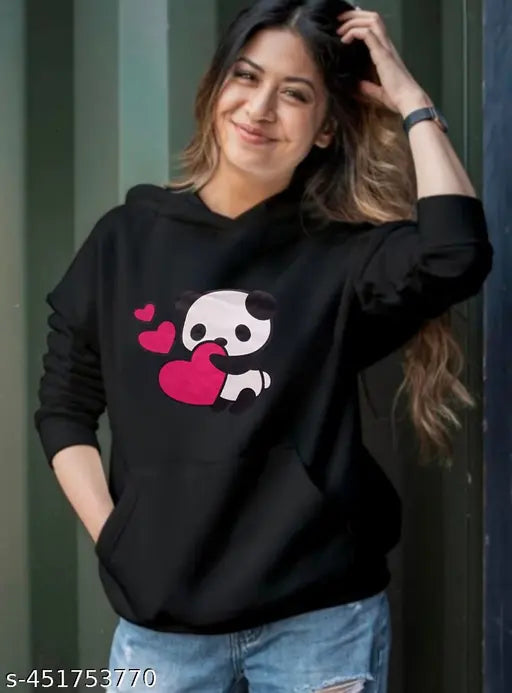 Olive printed cotton sweatshirt for boys and girls, featuring huddie design, one pocket, long sleeves, straight hem