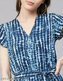 Short sleeve rayon printed jumpsuit for women, self-designed Indian fashion