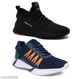 Blue canvas Bersache kids sneakers, pack of 2 - durable, breathable, and slip-resistant casual shoes for daily wear