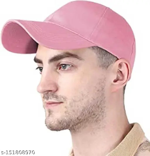 Adjustable cotton baseball cap, solid color for kids (ages), made in India