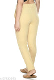 Beige cotton jeggings for women by PREEGO - Stylish, glamorous and comfortable, perfect for work or casual wear. Size 28, made in India