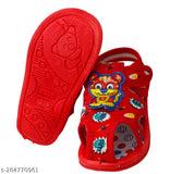 Classic canvas boys sandals, PVC sole, Velcro fastening, cartoon patterns - Kid's footwear in various sizes from 6-9 months to 3-4 years, made in India