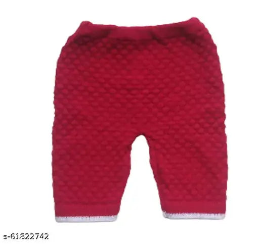 Wool embroidered net sweater pyjama combo for baby boys & girls, suitable for winter