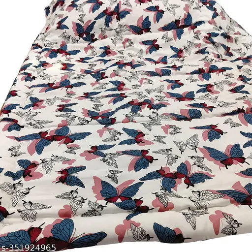 Handmade printed baby quilt, Taj Overseas polycotton, mild winter comfort for crib (40x50 inches)