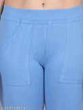 Sky blue Lycra pocket jegging for women, trendy and versatile fashion apparel