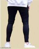 Designer LATEST black denim slim fit jeans, placement print on display with size 28 (28waist, 40length), India origin