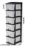 Gray plastic drawer organizer system for toy, book, clothes, shoe etc storage, pack of 1, 6xL size