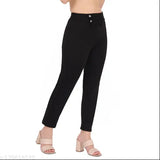 Poly blend women's and girls comfy trousers set of 2, solid net, versatile fashion for various occasions, Indian-made luxury and softness
