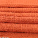 Breathable, cozy cotton waffle throw for sofa bed & couch, geometric pattern, 40 x 60 inches, ASR brand