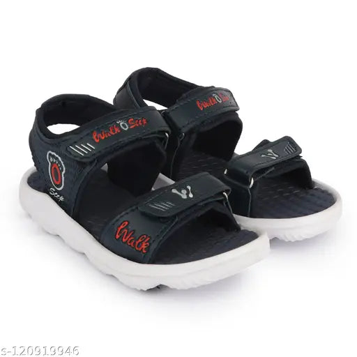 XDOX Kids navy blue synthetic sandal with EVA sole, featuring Velcro fastening. Ideal for boys' casual wear. #kidssandal #sandalforboys #navybluesandal #indiansandal