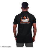 Men's cotton half sleeve Polo TVK Vijay T-Shirt featuring printed Tamilaga Vettri Kazhagam design, short sleeves, size S-XL