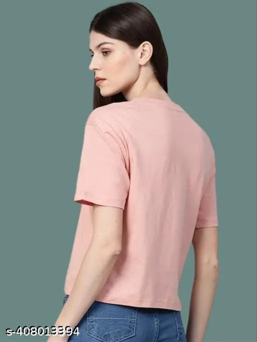 Women's printed round neck half sleeve polyester t-shirts pack of 2, vibrant pattern for women's fashion, multiple sizes available (S, M, L, XL, XXL)