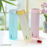 Multicolor, premium plastic fridge square water bottle (1L), soft mat finish, unbreakable, leak-proof, BPA-free. Ideal for eco-friendly hydration on the go