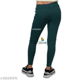 Stylish cotton-lycra jeggings pack of 5, medium quality and lightweight, women's jeggings in sizes 26-Free. Indian made