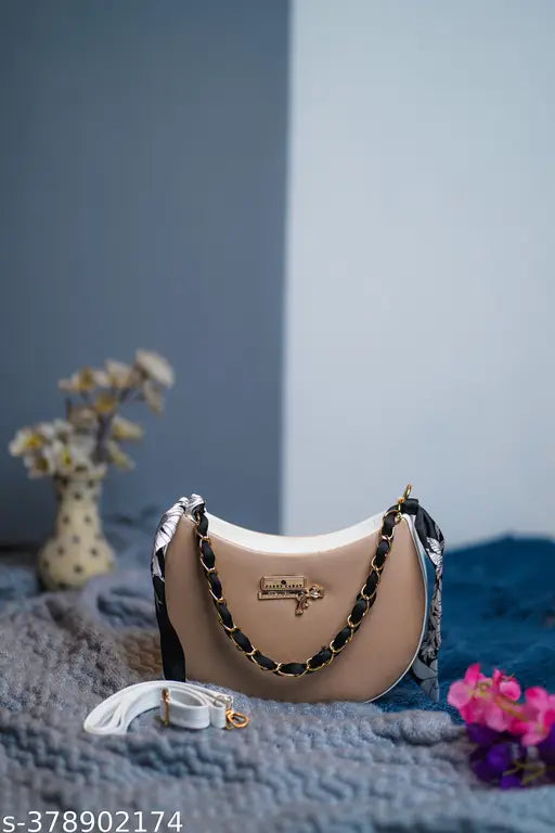 Stylish resin sling bag purse (U-shape design), features 2 compartments, detachable strap, free size, from trusted brand Carry Carat (India)