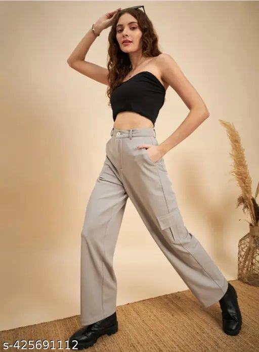 Cotton blend cargo pants combo pack, checkered pattern, sizes S-XL for versatile stylish casual or formal wear