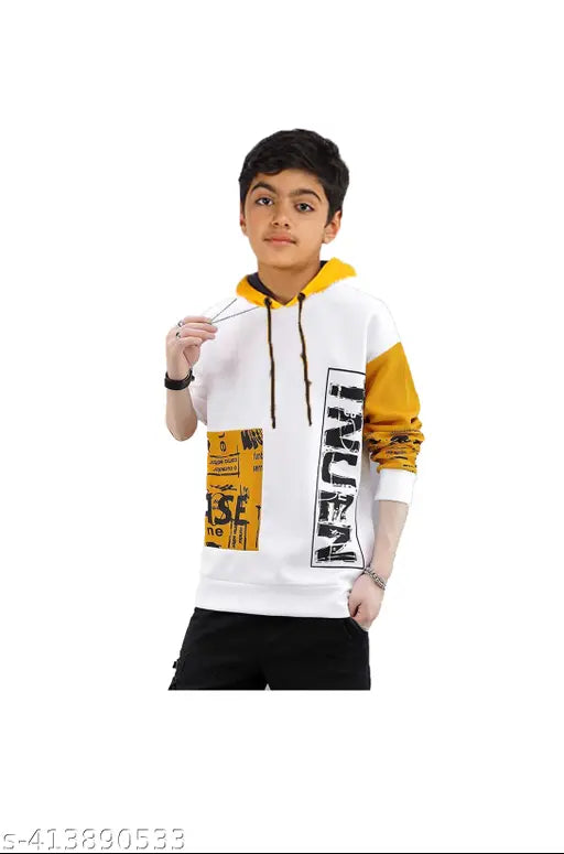 Boys cotton long sleeve printed hoody sweatshirt winter wear combo pack, size 8-10 years, made in India