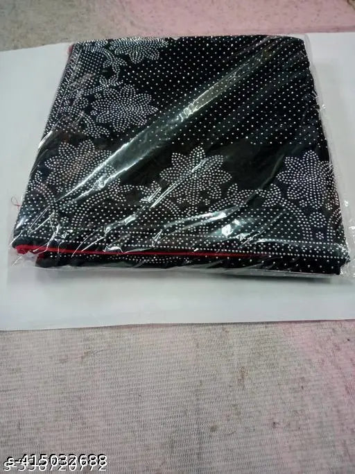 Purple Georgette unstitched blouse with Swarovski diamond work, India-made fancy saree for party wear and festive occasions