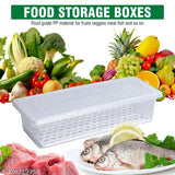 Plastic food storage containers (1500ML, pack of 6), ideal for storing fish, meat, and fruits in fridge