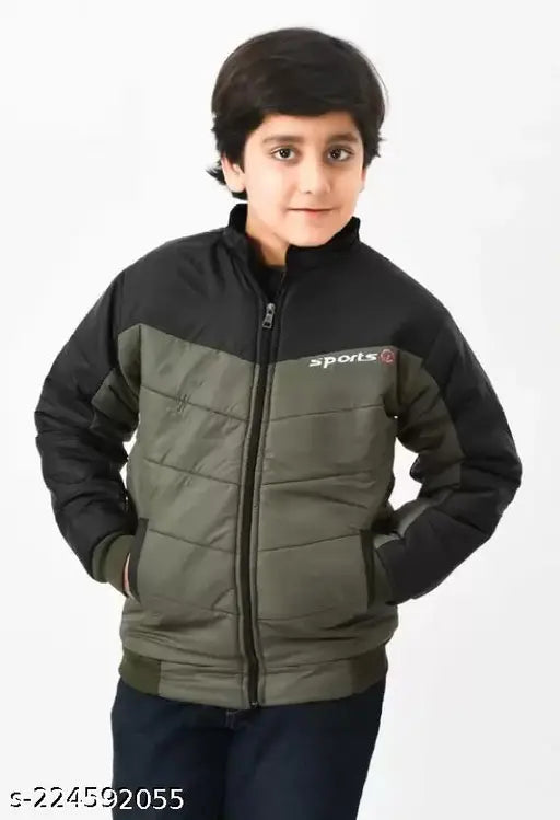 Colorblocked nylon kids' jacket, best winter wear for ages 8-12, India origin