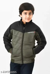 Colorblocked nylon kids' jacket, best winter wear for ages 8-12, India origin