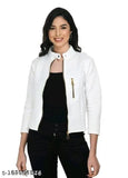 Kids Girls cotton blend full sleeve casual jacket, solid pattern for 9-10 years to 15-16 years, casual wear on model