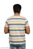 Multi-color graphic print CRAZI9 men's cotton blend round neck t-shirt, half sleeve with regular fit and short sleeves