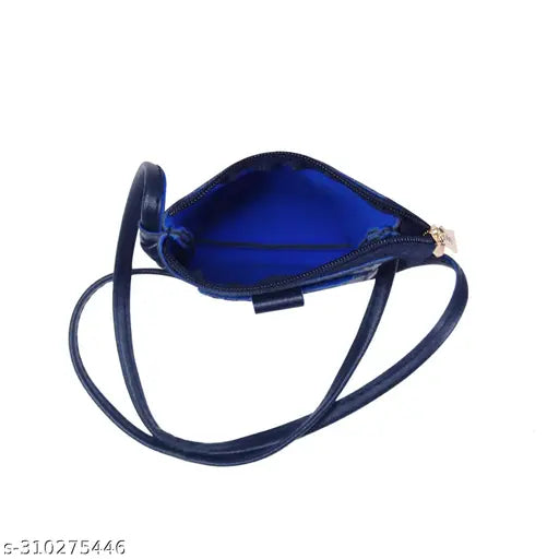 Classic PU printed net sling bag, 1 compartment, free size. High-quality mobile accessory from DESPACITO, versatile for everyday use