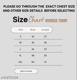 Red cotton blend oversized loose T-shirt for women, half sleeves printed, multiple sizes available