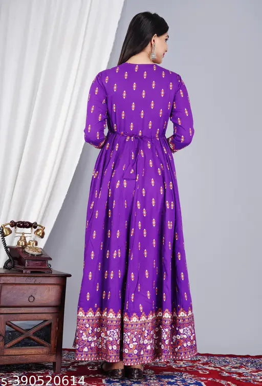 Rayon Sensational Ethnic Kurta with printed combo, three-quarter sleeves, India origin