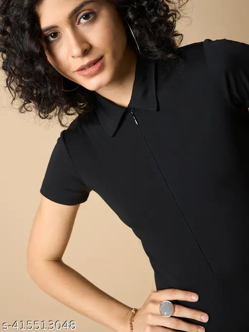 Nylon checked bodycon playsuit with long sleeves, XS fits bust 32in, length 30in, waist 26in. Made in India