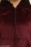 Velvet tracksuit set for women and girls, solid-colored active wear with long sleeves, best winter casual wear, Made in India