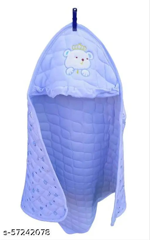 Soft, cotton unisex hooded towel blanket sleeping bag nest for newborn baby (0-15 months), offering head-to-toe protection and snug comfort with long-lasting color and Sun protection