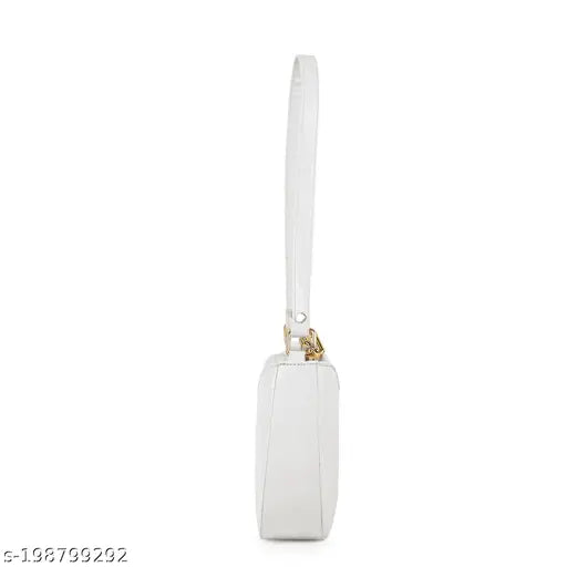 Faux leather classic design sling bag, perfect for women/girls, one compartment, solid net, adjustable strap, India origin