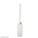 Faux leather classic design sling bag, perfect for women/girls, one compartment, solid net, adjustable strap, India origin