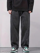 Black embellished net denim jeans for men, size 28/30/32 from India