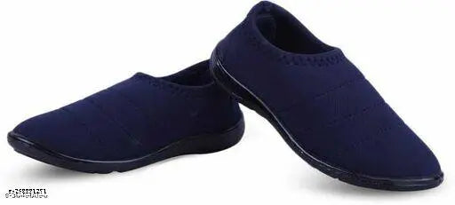 Mesh & PVC blue lightweight occasion shoes for women & girls - slip-on design, available in sizes IND-4 to IND-8