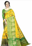 Chiffon jacquard saree with zari woven pattern, free size, India origin